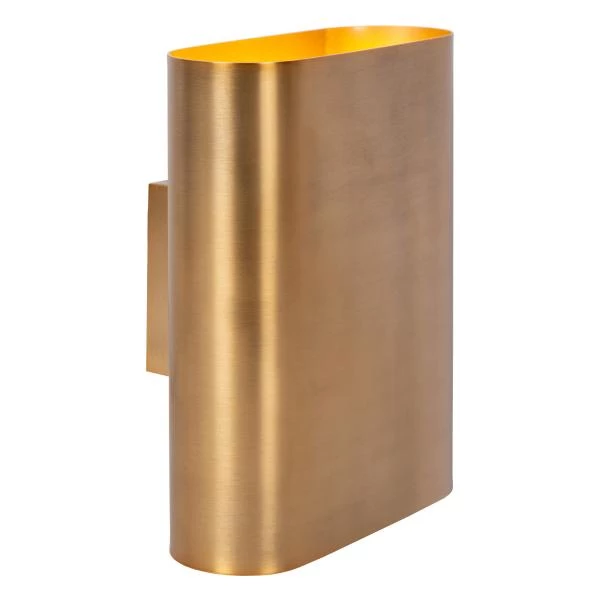 Lucide OVALIS - Lámpara de pared - 2xE14 - Oro mate / Latón - detalle 2
